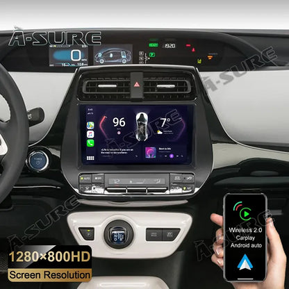 Toyota Android Head Unit   Car Radio Stereo for Toyota Prius 2016-2022, 9 Inch Touch Screen Head Unit Built in Carplay Android Auto Bluetooth Navigation Video Player