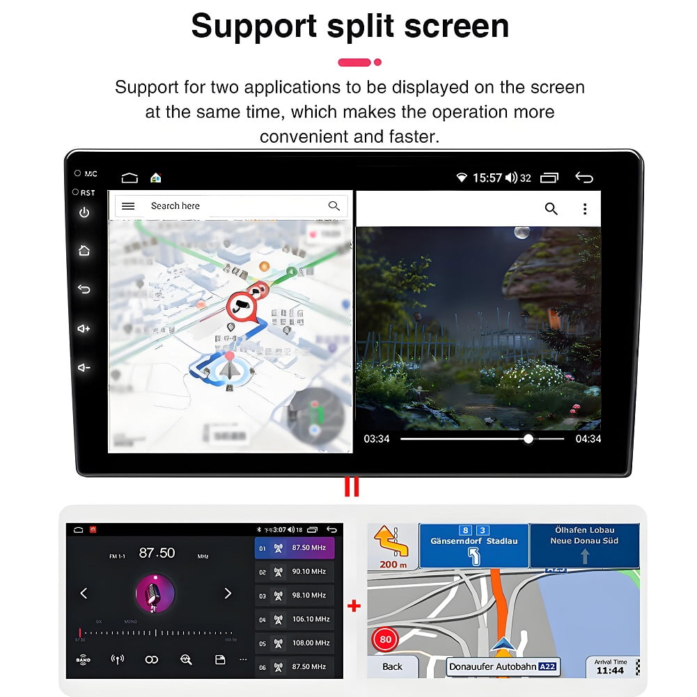 Toyota Android Head Unit   Android Radio for Toyota Avalon 2005-2010 Touch Screen with Wireless Carplay Android Auto,Car Stereo Bluetooth Navigation Media Player GPS WIFI Backup Camera