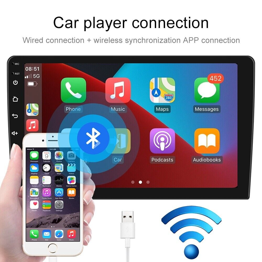 Toyota Android Head Unit   Android 13 Car Radio Stereo for Toyota Sienna 2015-2018, 9" Car Multifunctional Player Support Carplay Android Auto GPS Navigation WIFI Bluetooth Rear Camera 4GB RAM + 64GB ROM, Black