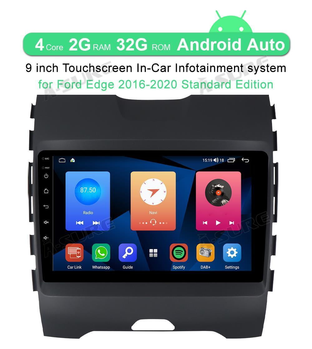 Wireless Carplay Android 10 Car Stereo GPS Radio 2+32GB for Ford Edge 2016-2020