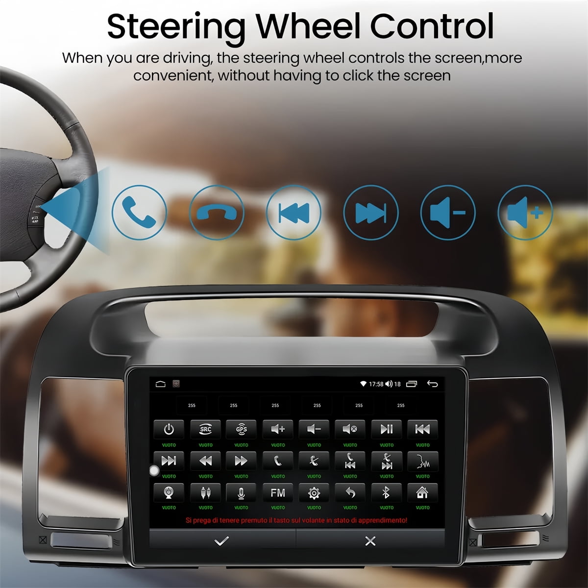 Toyota Android Head Unit   IKASEFU Android 13 Car Radio for Toyota Camry 2000-2006, 9 Inch Head Unit Car Stereo with IPS HD Touch Screen, Wireless CarPlay Android Auto, GPS, WiFi, Backup Camera, SWC, 4+64GB