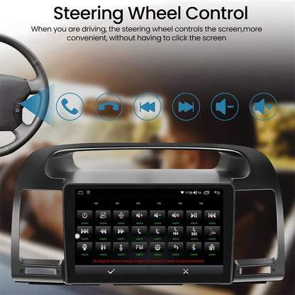 Toyota Android Head Unit   IKASEFU Android 13 Car Radio for Toyota Camry 2000-2006, 9 Inch Head Unit Car Stereo with IPS HD Touch Screen, Wireless CarPlay Android Auto, GPS, WiFi, Backup Camera, SWC, 4+64GB