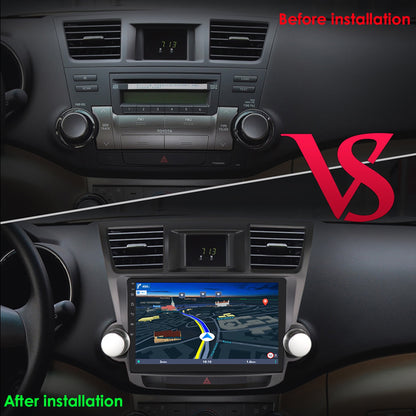Toyota Android Head Unit   Android 13 Bluetooth Apple Carplay 4+64GB Wifi RDS Car Stereo Radio Head Unit GPS Navigation Player For Toyota Highlander 2008 2009 2010 2011 2012 2013