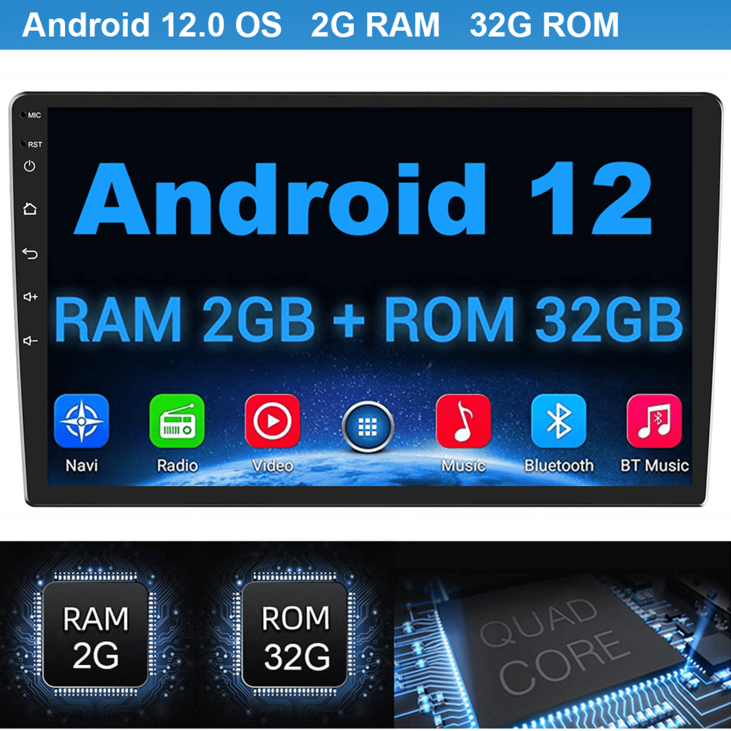 Toyota Android Head Unit   EUBUY 9 Inch for Toyota SIENNA 2004-2010 Android 12 Car Stereo Radio GPS Navi Carplay WIFI Carplay BT 2+32G